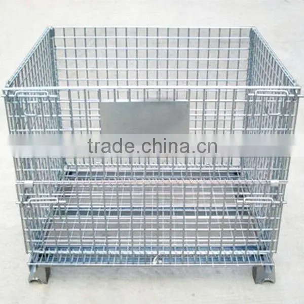 Heavy duty foldable metal storage cage