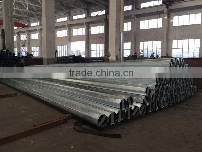 hot-dip-galvanized transimission poles