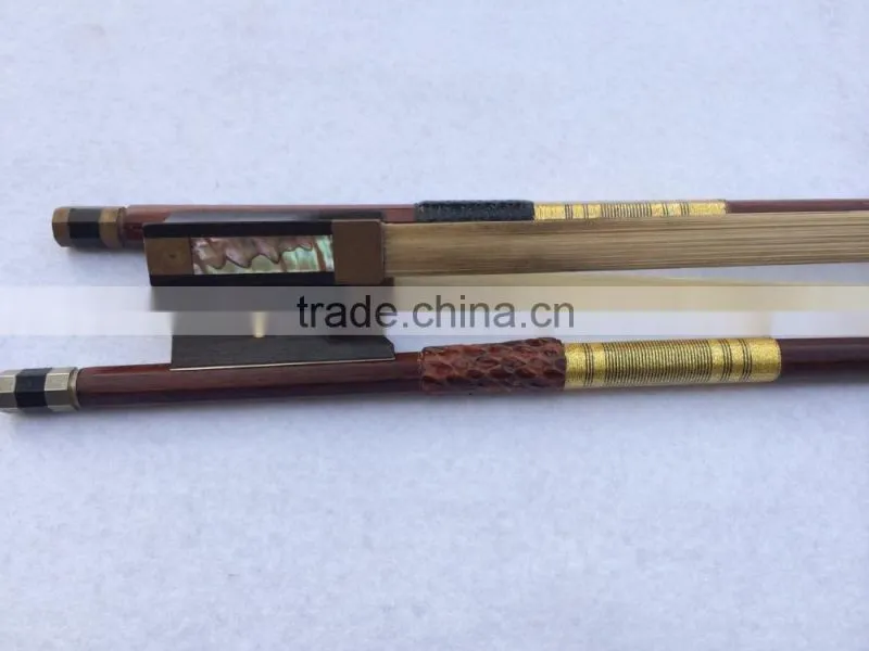 brazil wood stick with ebony violin bow frogs