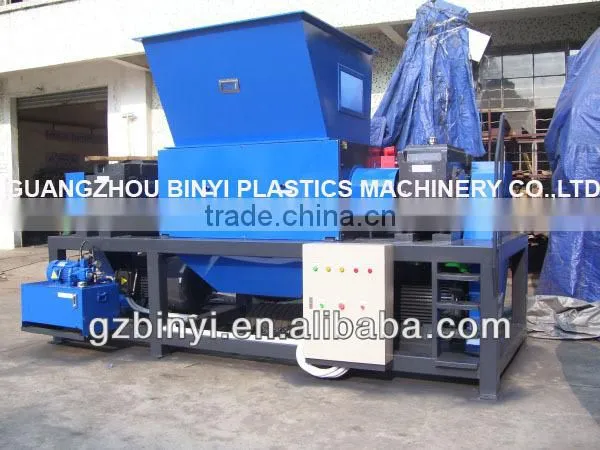 Plastic shredder grinder crusher machine / twin shaft shredder YMSC-13070D-2