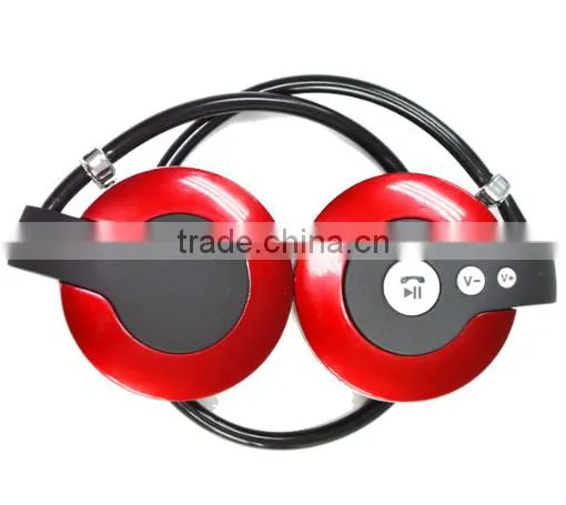 Fashion Super Mini wireless neckband sport Bluetooth Stereo Headset in 2014