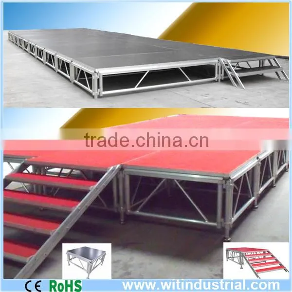 4ft x4ft(1.22x1.22) aluminum portable stage for sale