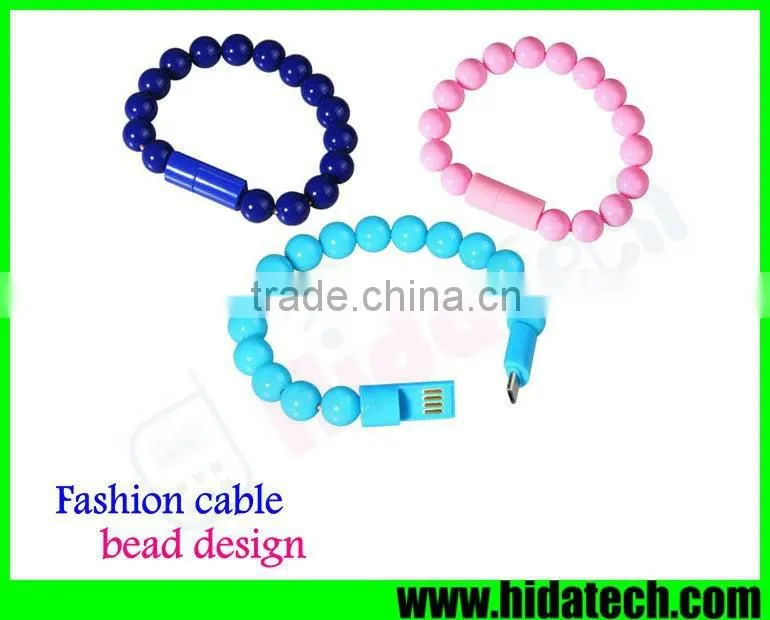 Fashion Buddha Beads USB Cable V8 Data Cable for Samsung Galaxy S6 Edge