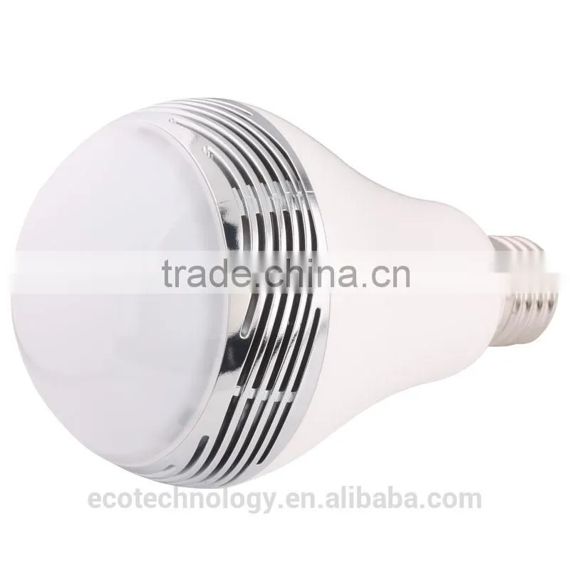 BL05 Bluetooth 4.0 Music Audio LED Speaker 7 Colors Bulb LED Light Lamp White E27 Mobilephone App Control For Iphone Samsung