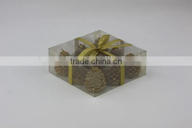 New Christmas Decoration Candle / Snow Flake Shaped Engraved Candle