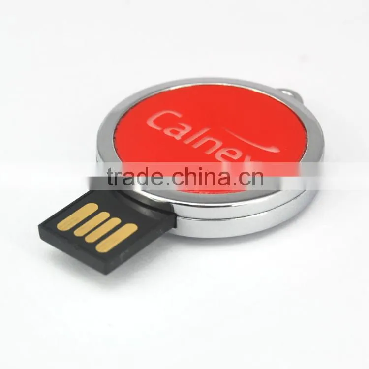 8G 16G round metal pen drive as promotional gift