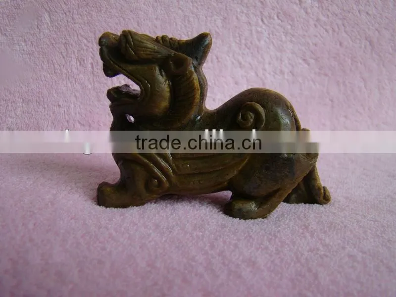 natural stone dragon carving