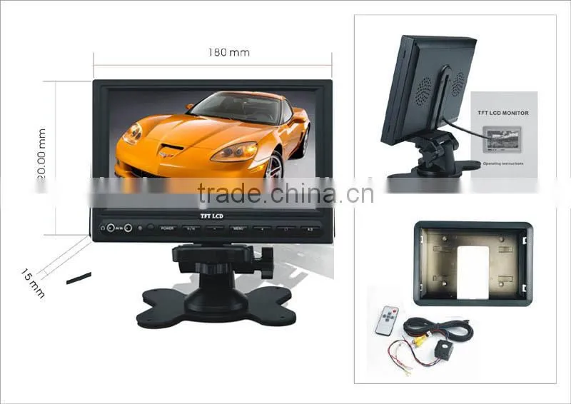 Chelong 7" Thin Display Headrest TFT LCD Monitor