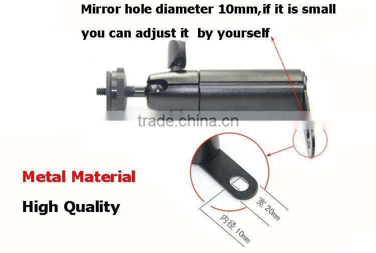 Universal Metal Material 1/4" screw head Scooter Mount for Digital Camera Car DVR Mobile Phone Motorcycle Mirror Stand Holder