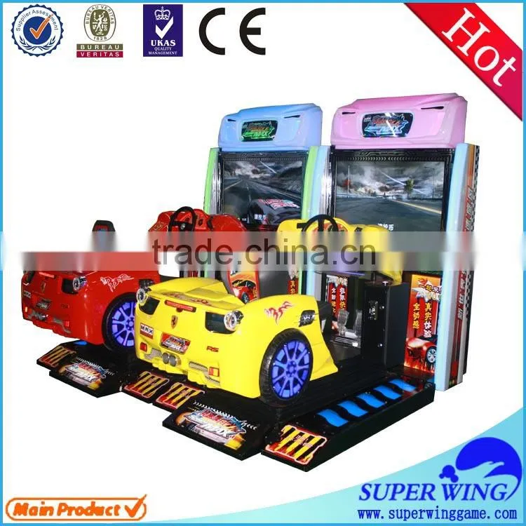 47"LCD dynamic seats coin operated car racing game machine low price