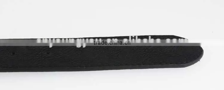 2015 fashion dress PU belt with hematite plastic beans accessories in yiwu