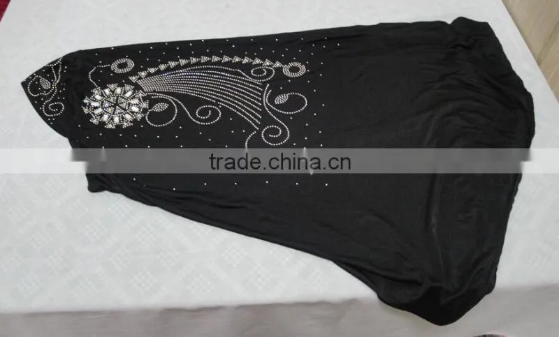 H252 latest muslim hijab with rhinestone and crystals