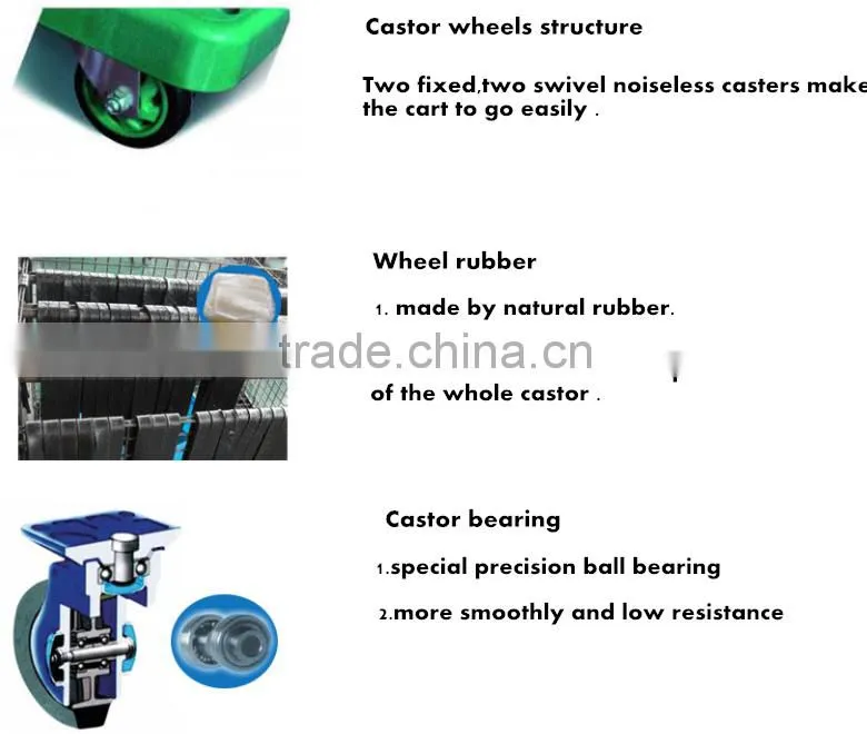 Platform warehouse trolley cart