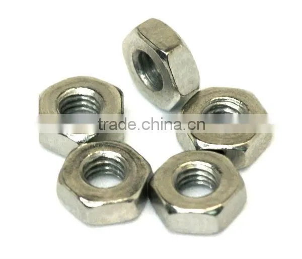 M2*1.6 hex brass nuts