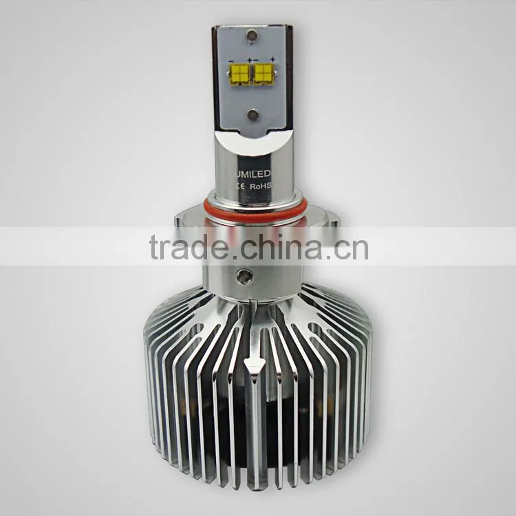 LED headlight kit HB4 9006 led headlight bulbs conversion kit with radial heat sink install in car fog light