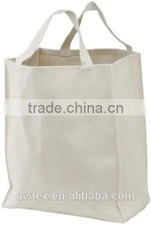 100% Cotton Bag Reusable Blank Tote Canvas Bags for Shopping Traveling