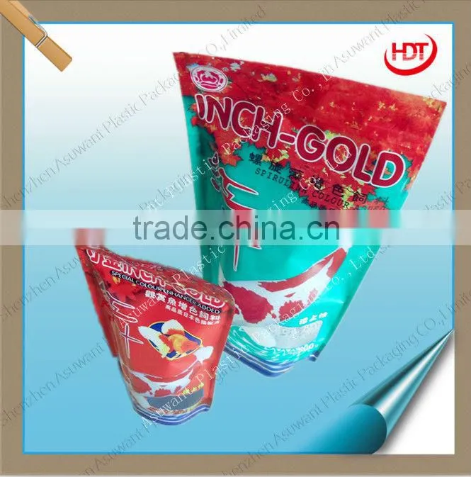plastic stand up ALUMINUM FOIL bag for fish lure with zipper