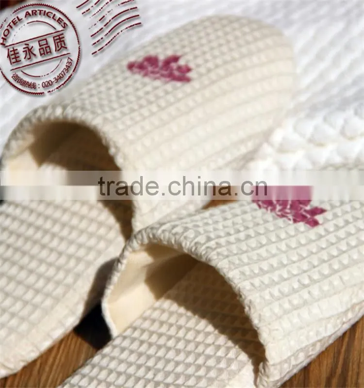 luxury closed toe hotel slippers