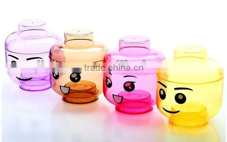 plastic christmas candy jar, Romantic design Love Heart shape hot sell plastic candy jar