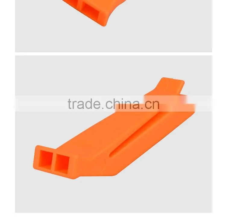 Flat plastic whistle custom print whistle cheap custom whistle lanyard