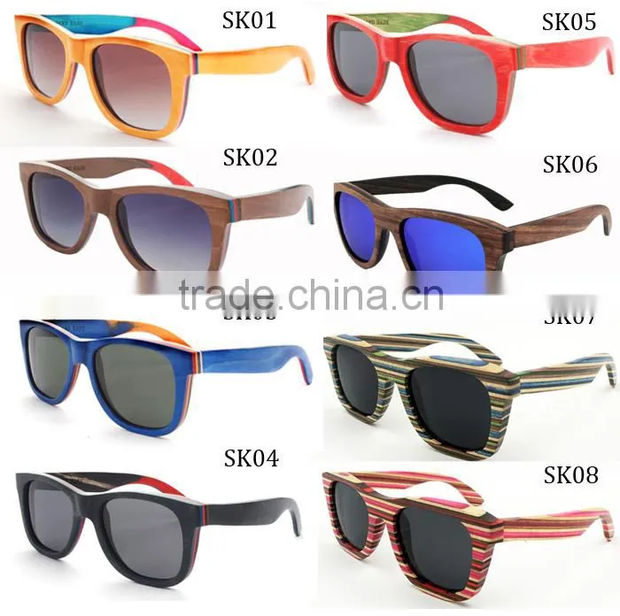 China wood sunglasses manufacturer fashion Men Woman polarized eyeglasses