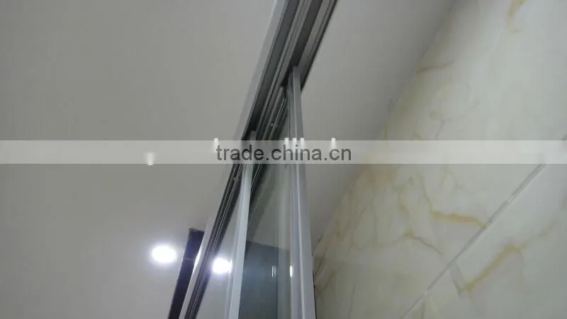 freestanding aluminum building shower glass door D16