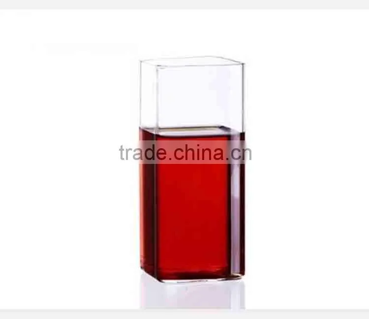 personalized square drinking water glass