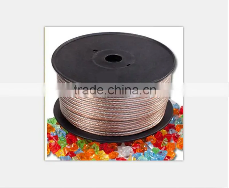 50FT 12 GAUGE CLEAR 2 CONDUCTOR SPEAKER WIRE CAR HOME AUDIO