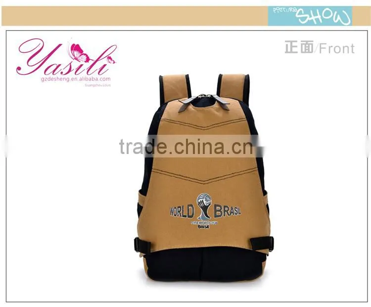 2014 multiple color Fancy and functional camping backpack, high quality waterproof school backpack in Guangzhou