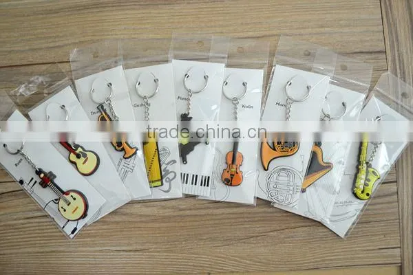 keychain with music sign / bottle opener corkscrew keychain
