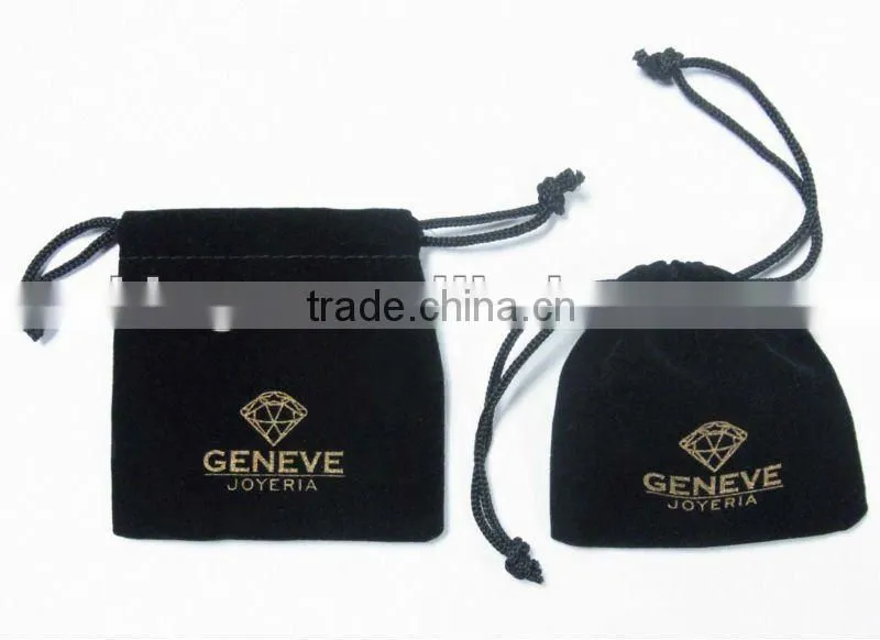 Promotion velvet drawstring bag for gift,lovely jewelry pouch,velvet pouch bags