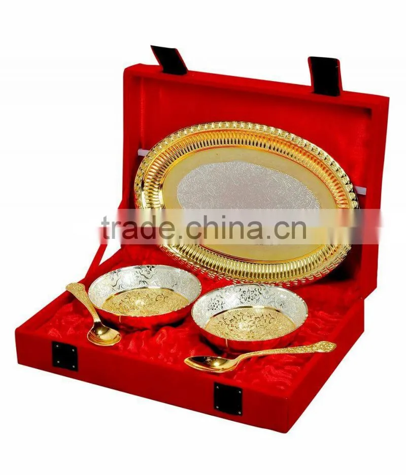 Indian wedding souvenirs puja thali gifts indian wedding gift silver puja thali