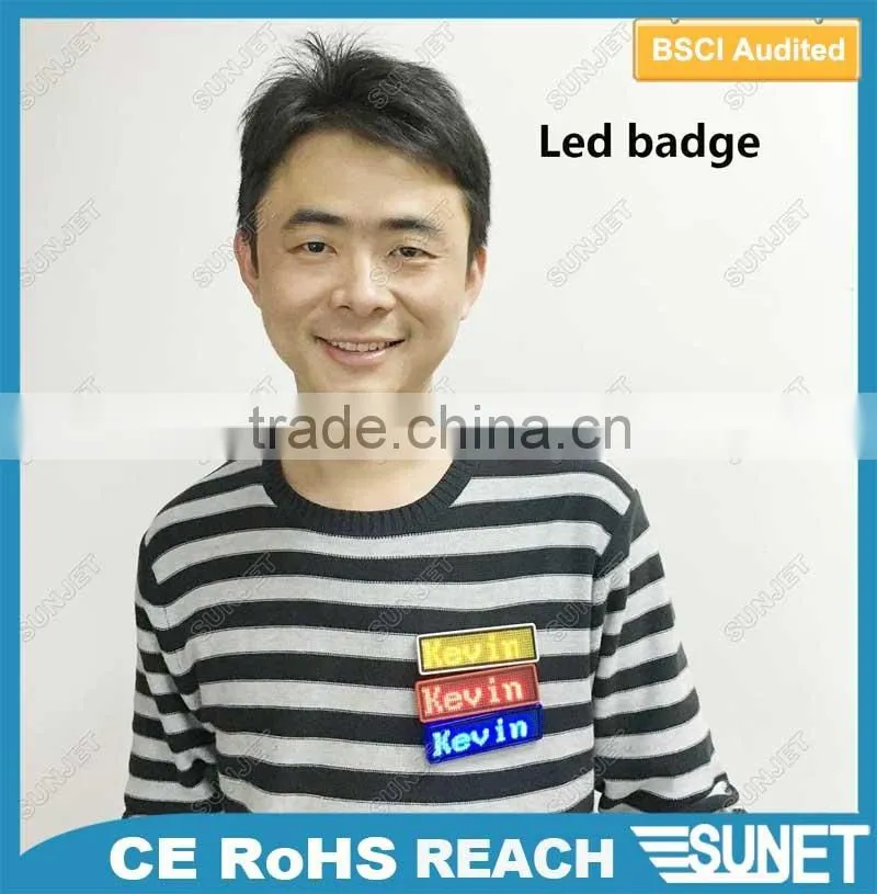 hot wholesale Led Scrolling Mini Display blanks for lapel pins