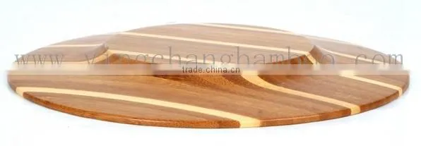 Cheap Bamboo dinner plate round plate wooden plates