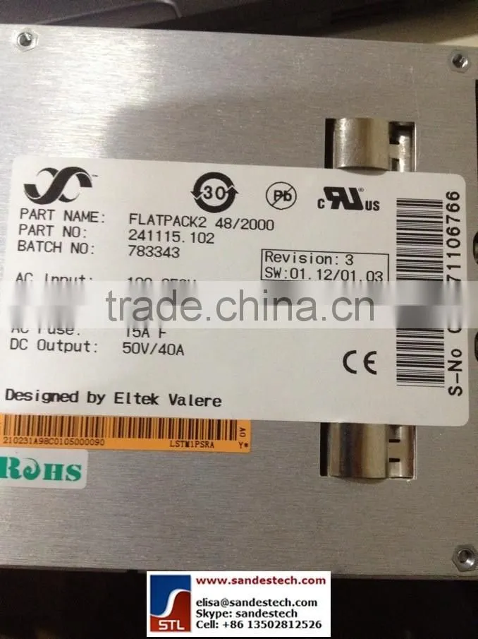 Eltek FLATPACK2 48/2000 2000W 48V Rectifier DC power 241115.100