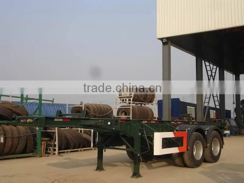CIMC two axle skeletal semi trailer