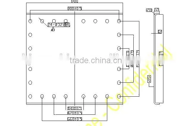 HJ BPW type trailer spare parts bogie low bed bogie suspension