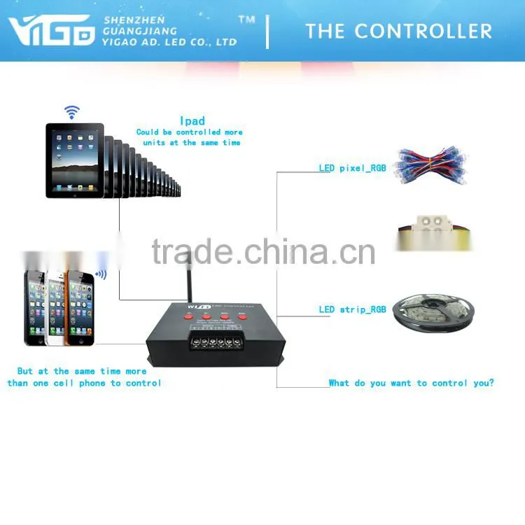 rgb led controller wifi with cellphone made in China