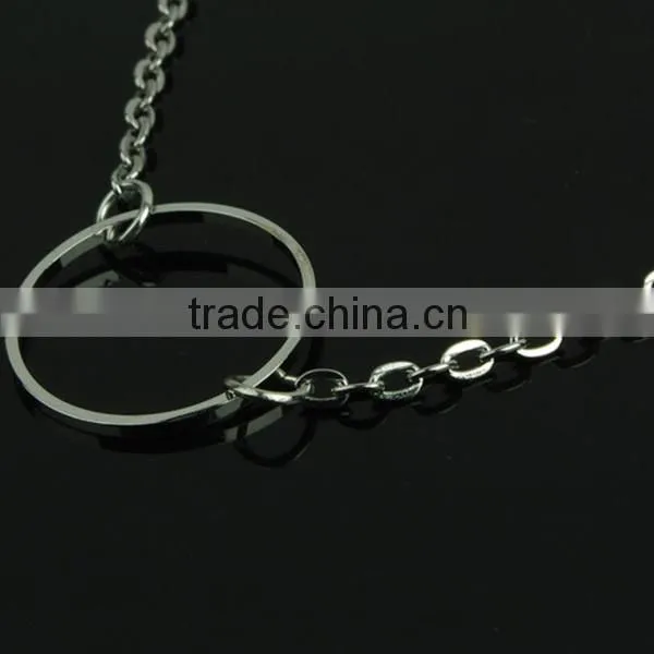 ring holding cheap couple necklace, silver couple necklace