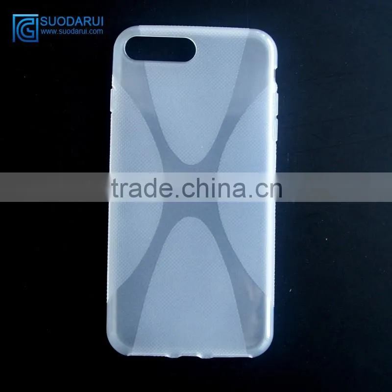 In stock Soft Gel TPU Case For Apple Iphone 7 Pro 5.5'' Clear Cover