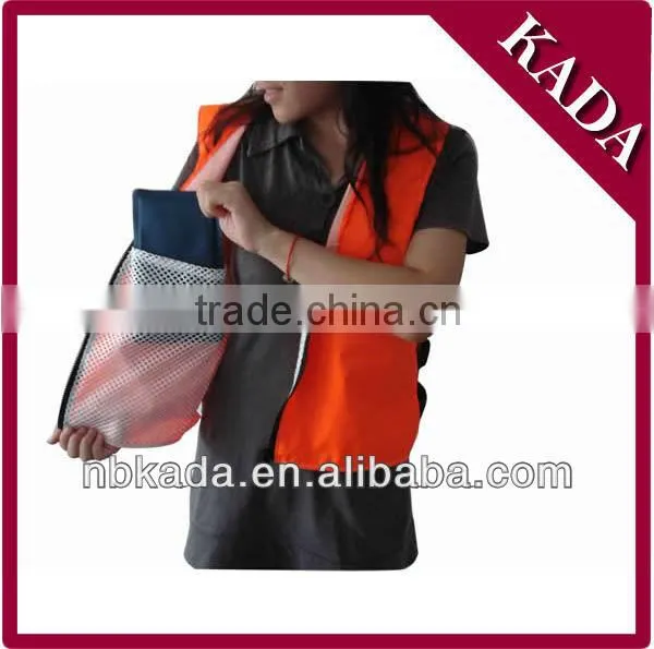 Ice Pack Cooling Reflective Safety Vest With 4 Cooling Packs