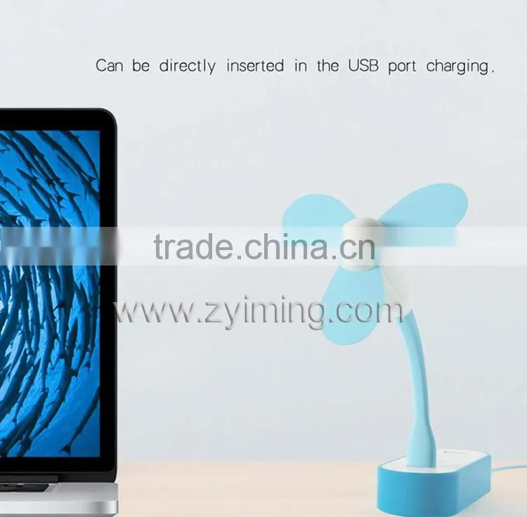 Zyiming hot selling summer mini fan YM-F28 usb led fan with strong wind