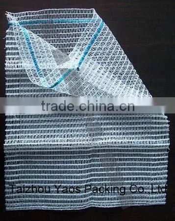 white PE raschel mesh bag vegetable bag garlic bag
