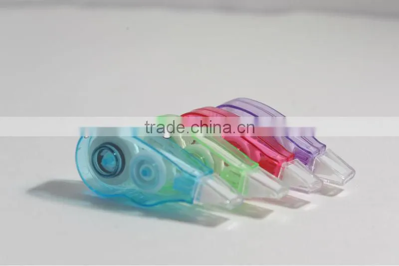 plastic transparent mini correction tape