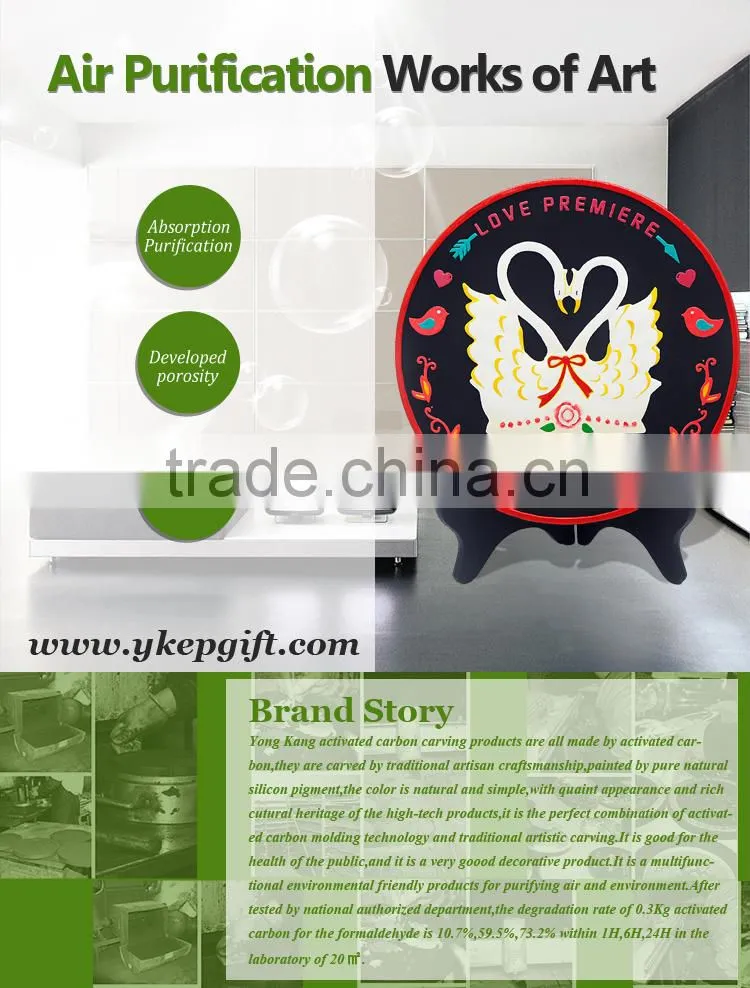High quality decorative couple swan figurine wedding favor gift