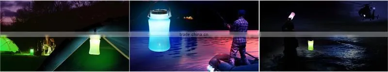 Silicone Water Bottle Rechargeable LED Solar Outdoor Lighting Camping Lantern