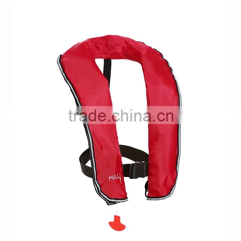 2015 hot sale fashion inflatable life jacket for sea fishing
