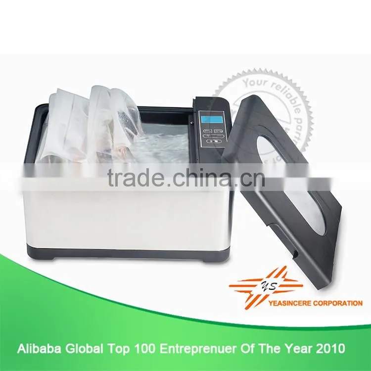 Adjustable timer and adjustable temperature system cooking beef sous vide