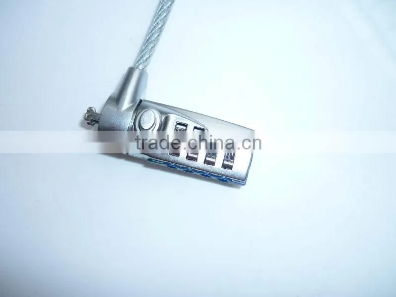 4 digital combination password laptop lock notebook cable lock security cable computer lock lowest price