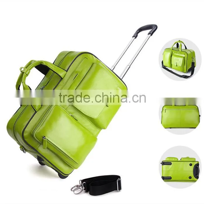 shinning color travel bag good quality trolley bag case